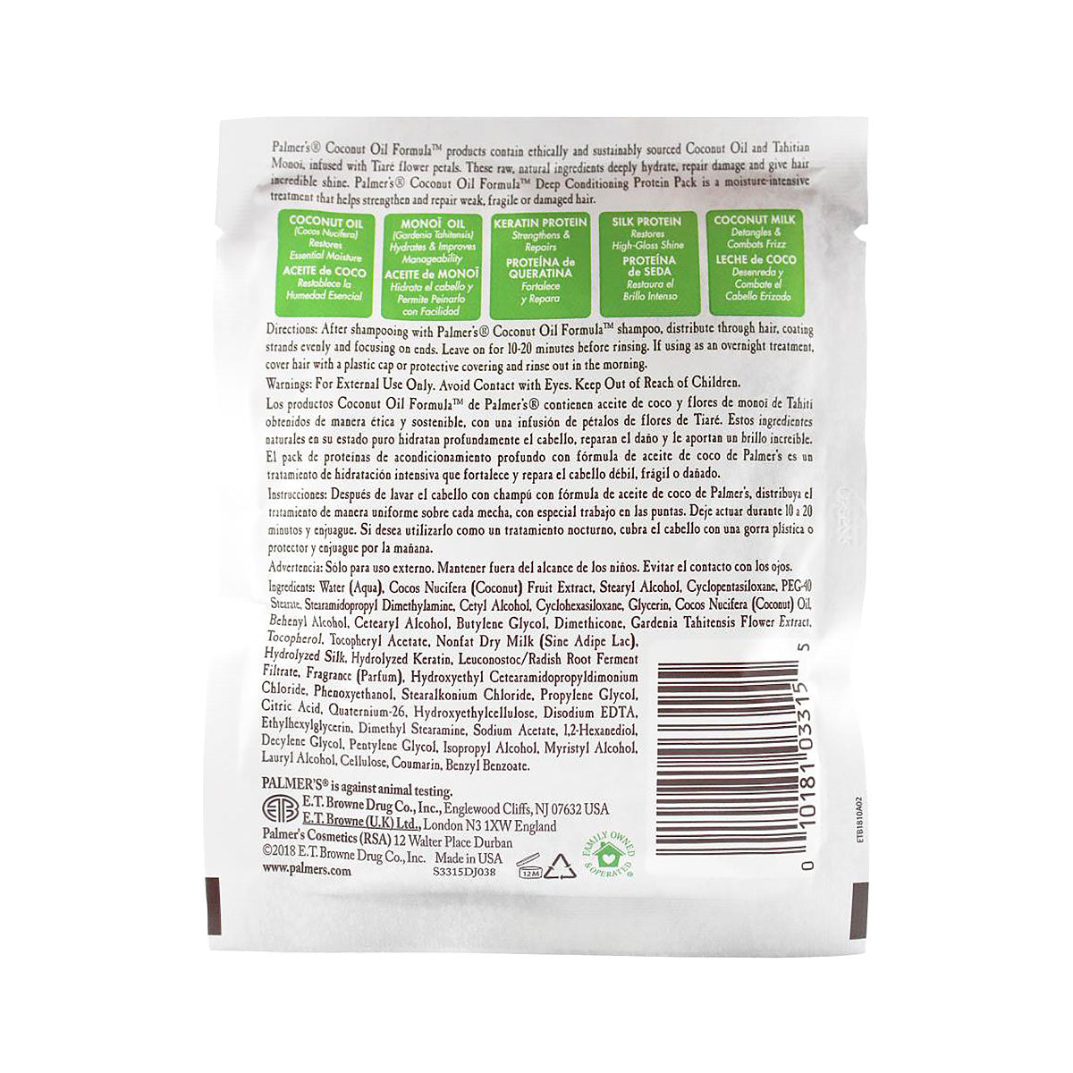 Palmer's Deep Conditioning Protein Pack 60g
