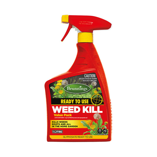 Brunnings Weed Kill Ready To Use Value Pack 1L