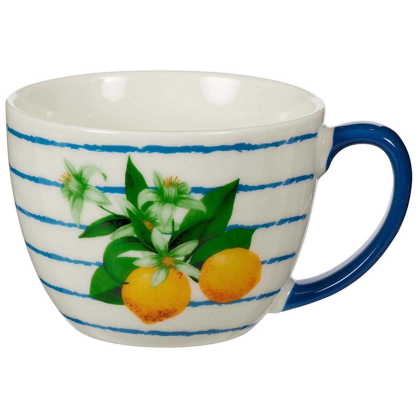Lemon Stripe Tea Mug 330mL