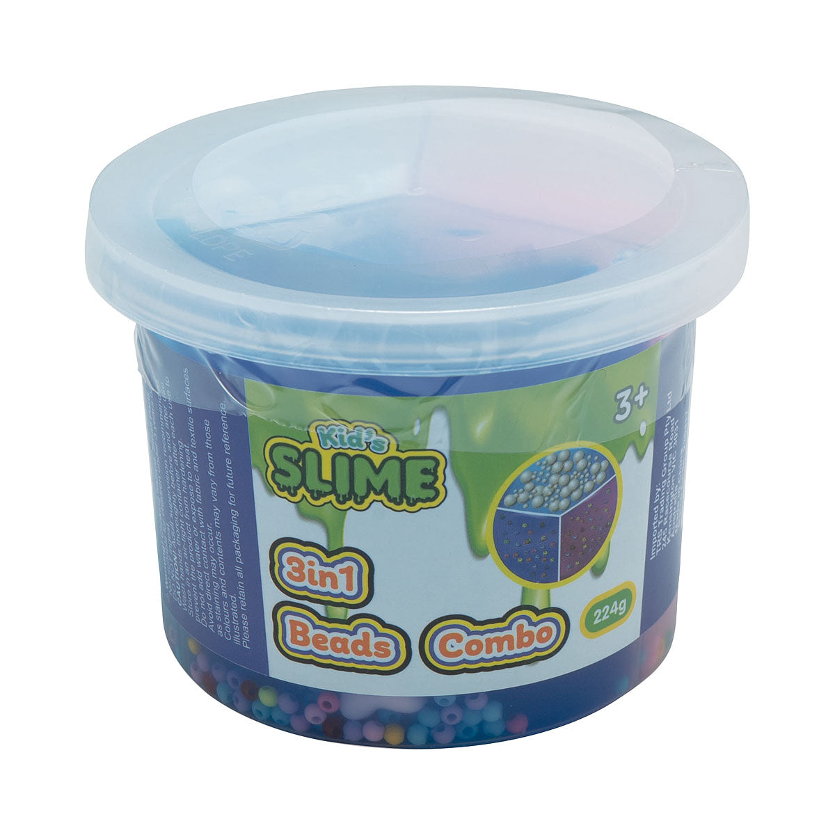Slime 3 in 1 Beads Combo Pot 224g