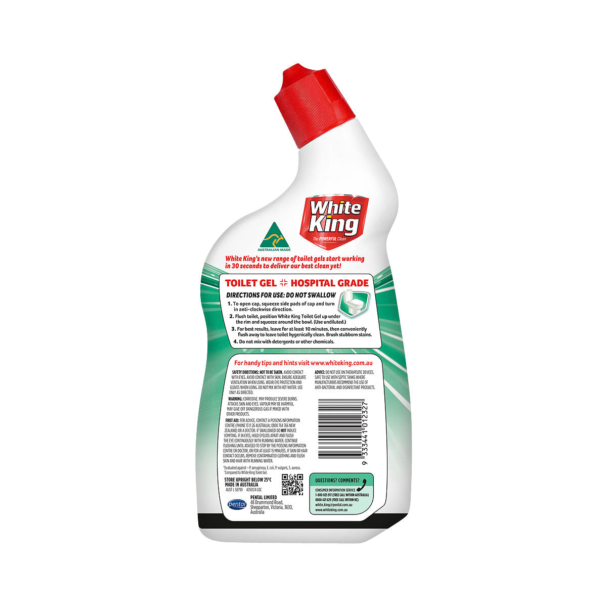 White King Toilet Gel Eucalyptus 700mL