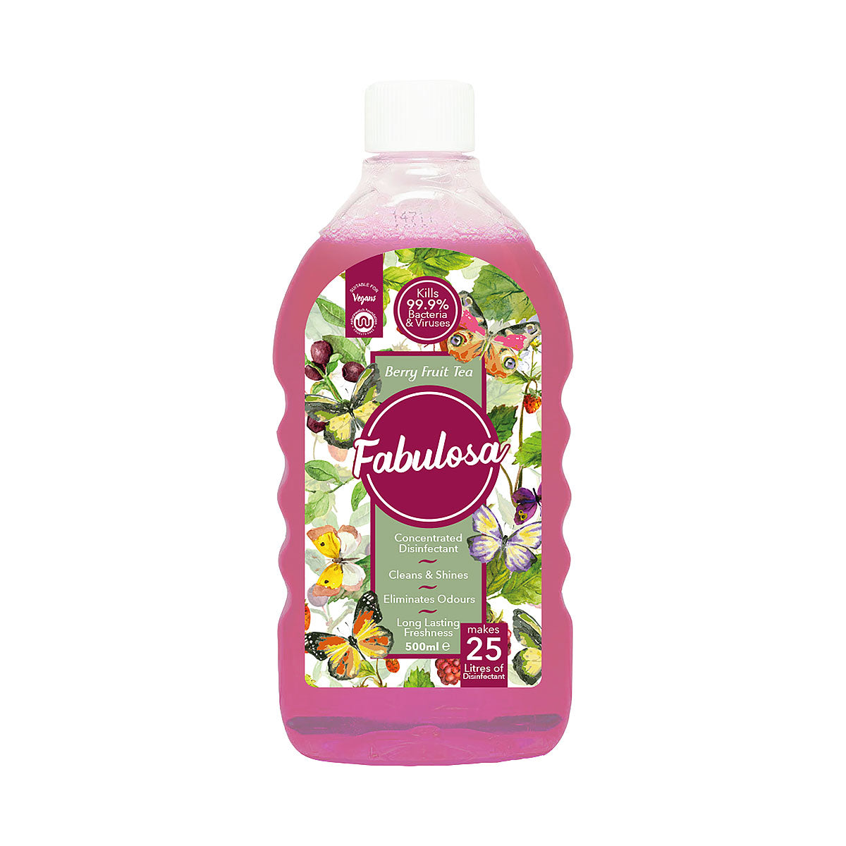 Fabulosa 4 In 1 Concentrated Disinfectant Berry Fruit Tea 500mL