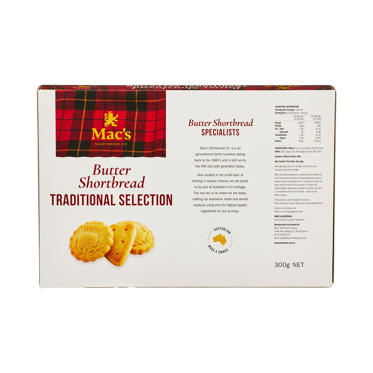 Mac's Shortbread Tradition Selection 300g