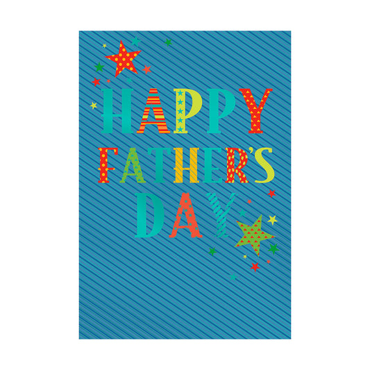 Father's Day Card Stripes N Stars