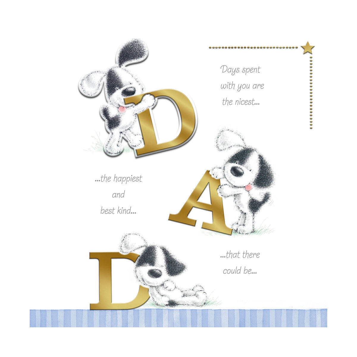 Father's Day Card Patch Dog