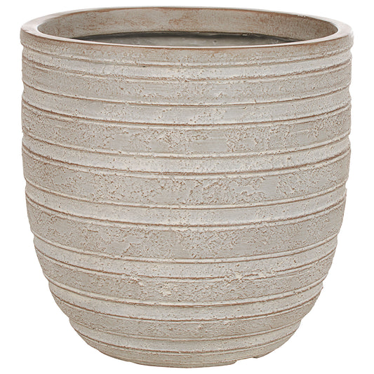 Fibre Clay Pot Horizontal Pattern Large