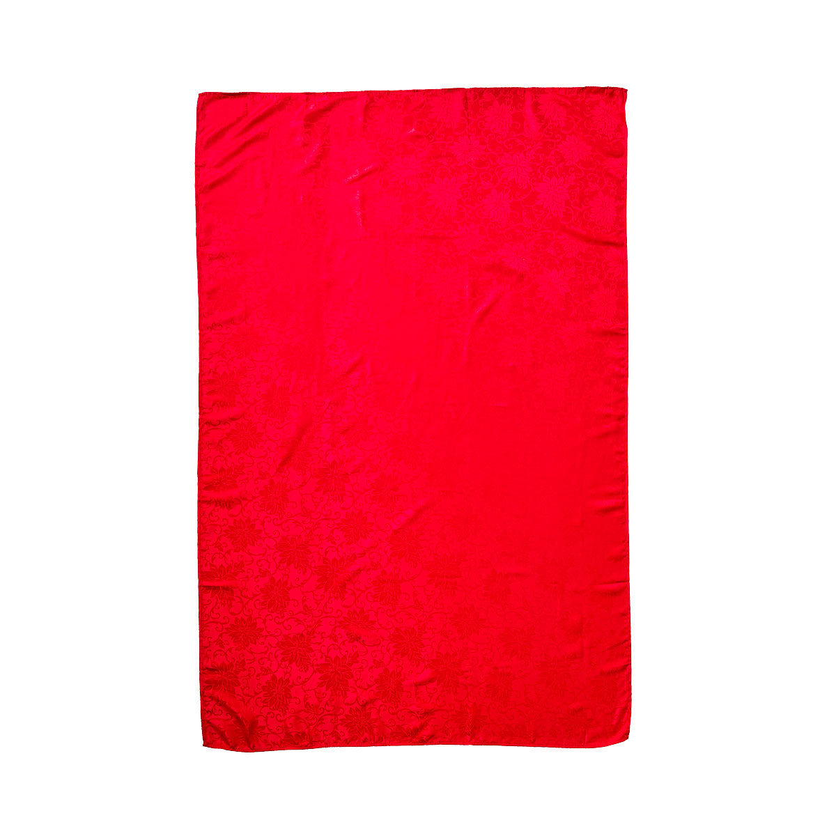 Christams Jacquard Tablecloth Poinsettia Red 150 x 225cm