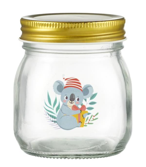 Christmas Glass Preserving Jar 300mL Assorted The Reject Shop
