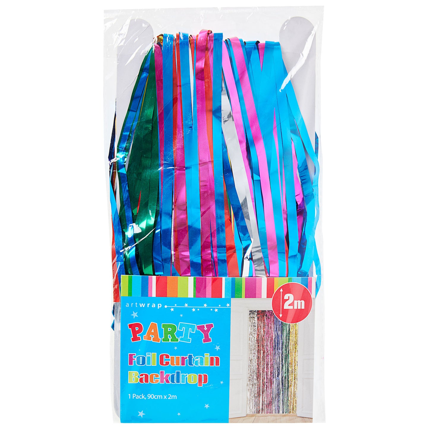 Multicoloured Foil Backdrop 2m x 90cm