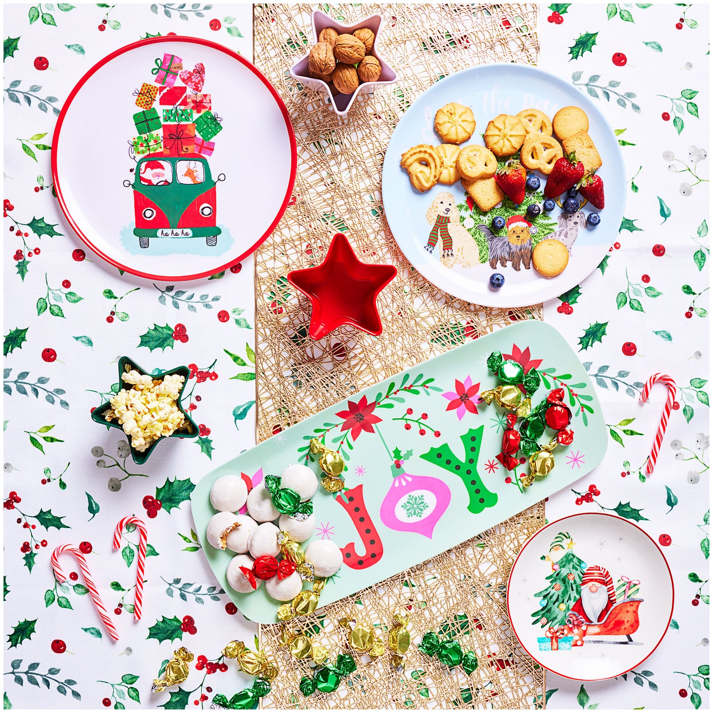 Ceramic Side Plate Santa 19cm