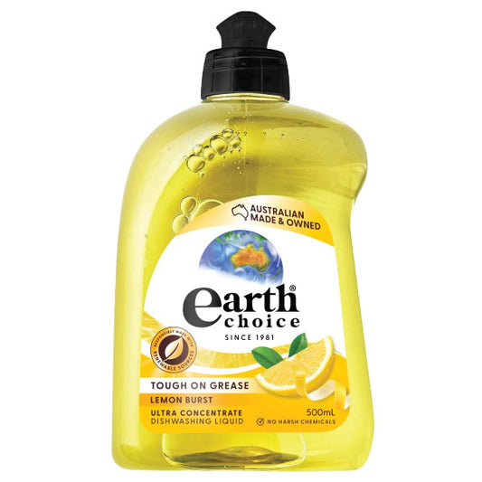 Earth Choice Ultra Dishwashing Liquid Lemon 500mL