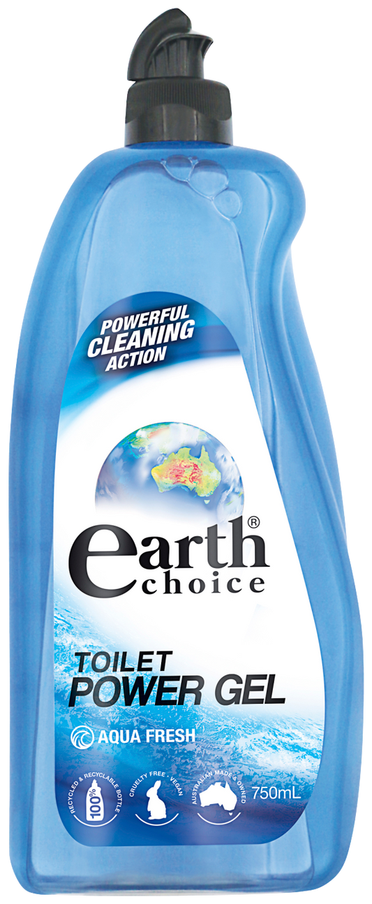 Earth Choice Power Gel Toilet Cleaner Aqua Fresh 750mL