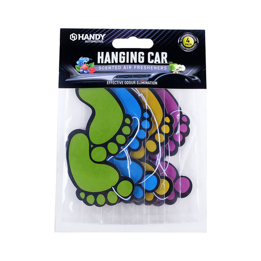 Handy Auto Feet Air Freshener Paper Assorted 4pk