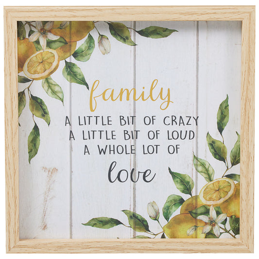 Family Lemon Theme Mini Frame