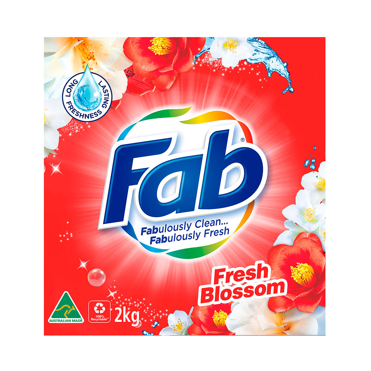 Fab Laundry Powder Fresh Blossoms 2kg