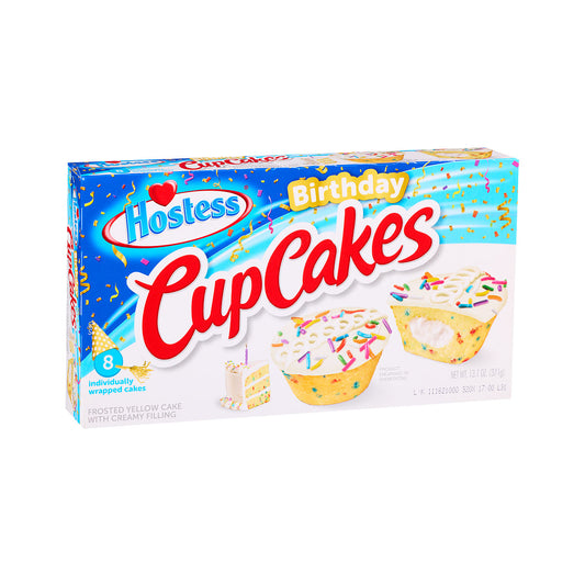 Hostess Birthday Cup Cake 371g 8pk