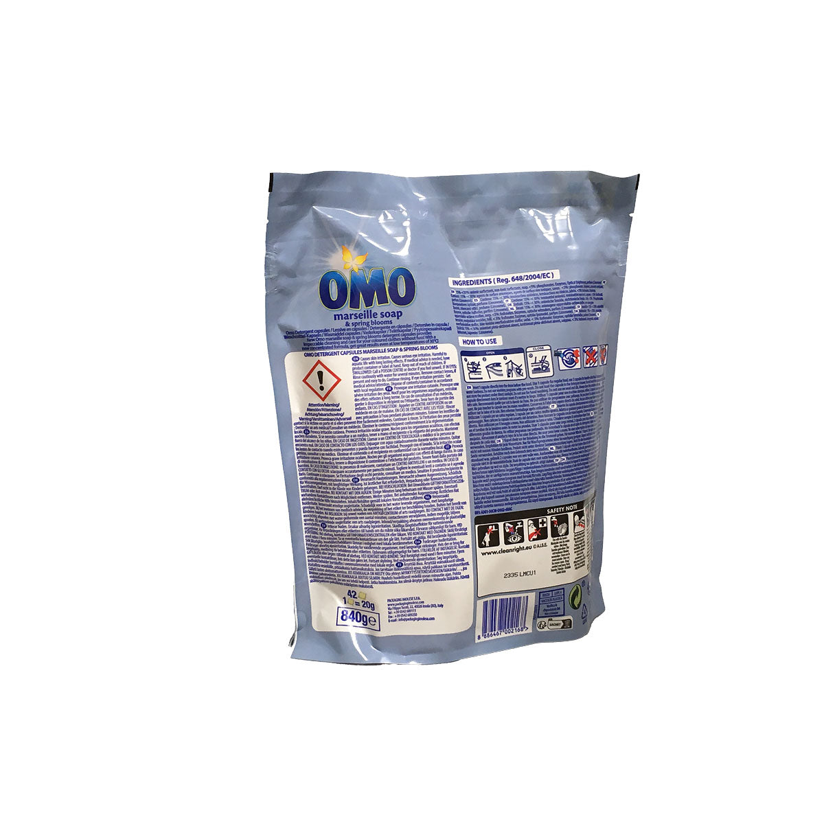 Omo Laundry Capsules Marseille Soap & Spring Blossom 42pk