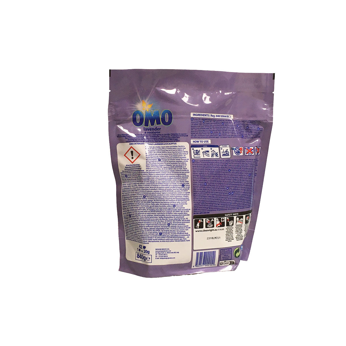 Omo Laundry Capsules Lavender & Eucalyptus 42pk