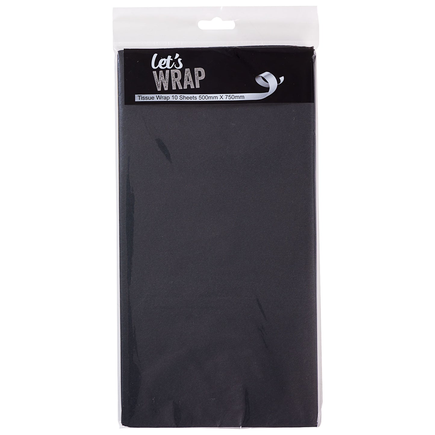 Tissue Paper 50x75cm Black 10pk