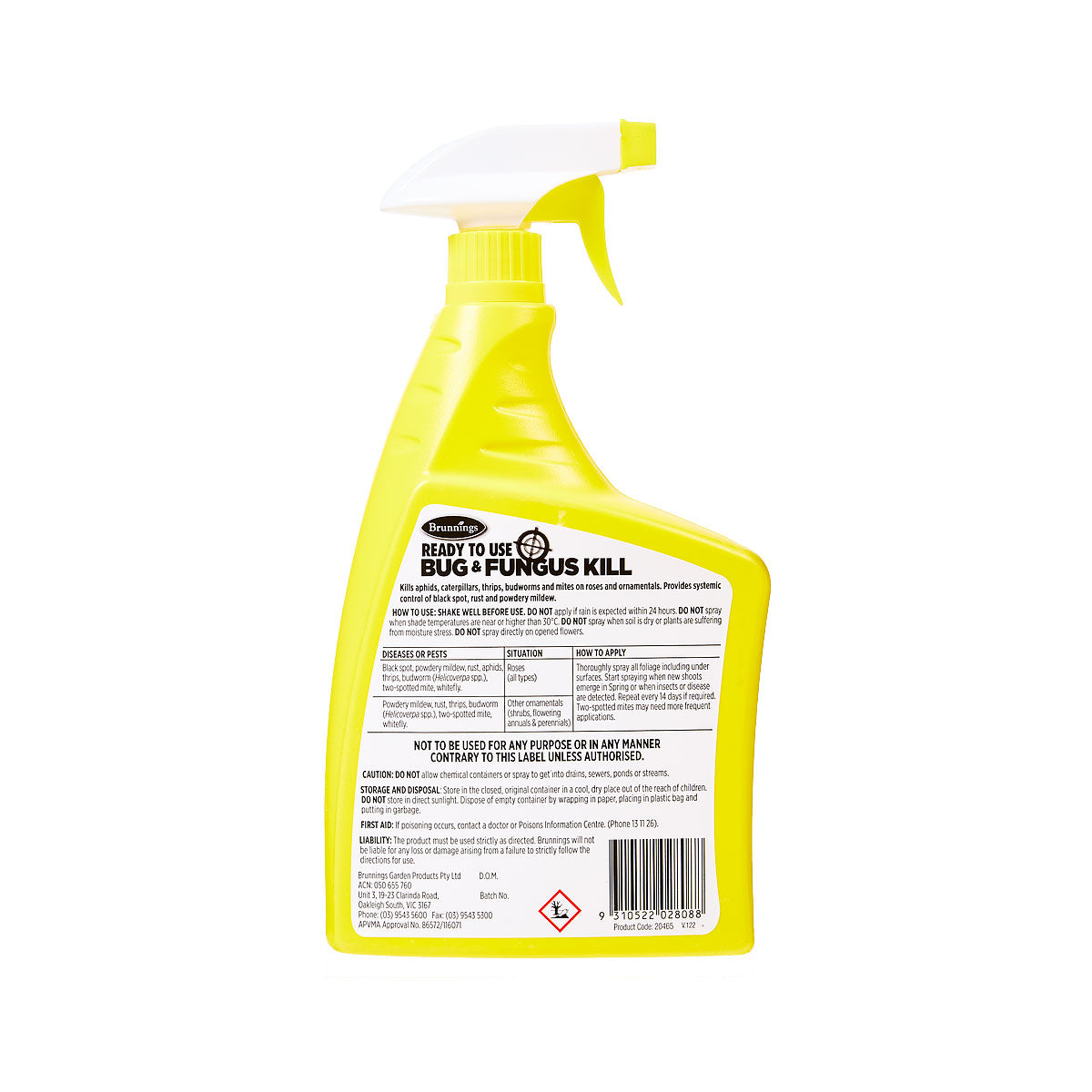 Brunnings Bug & Fungus Spray 1L