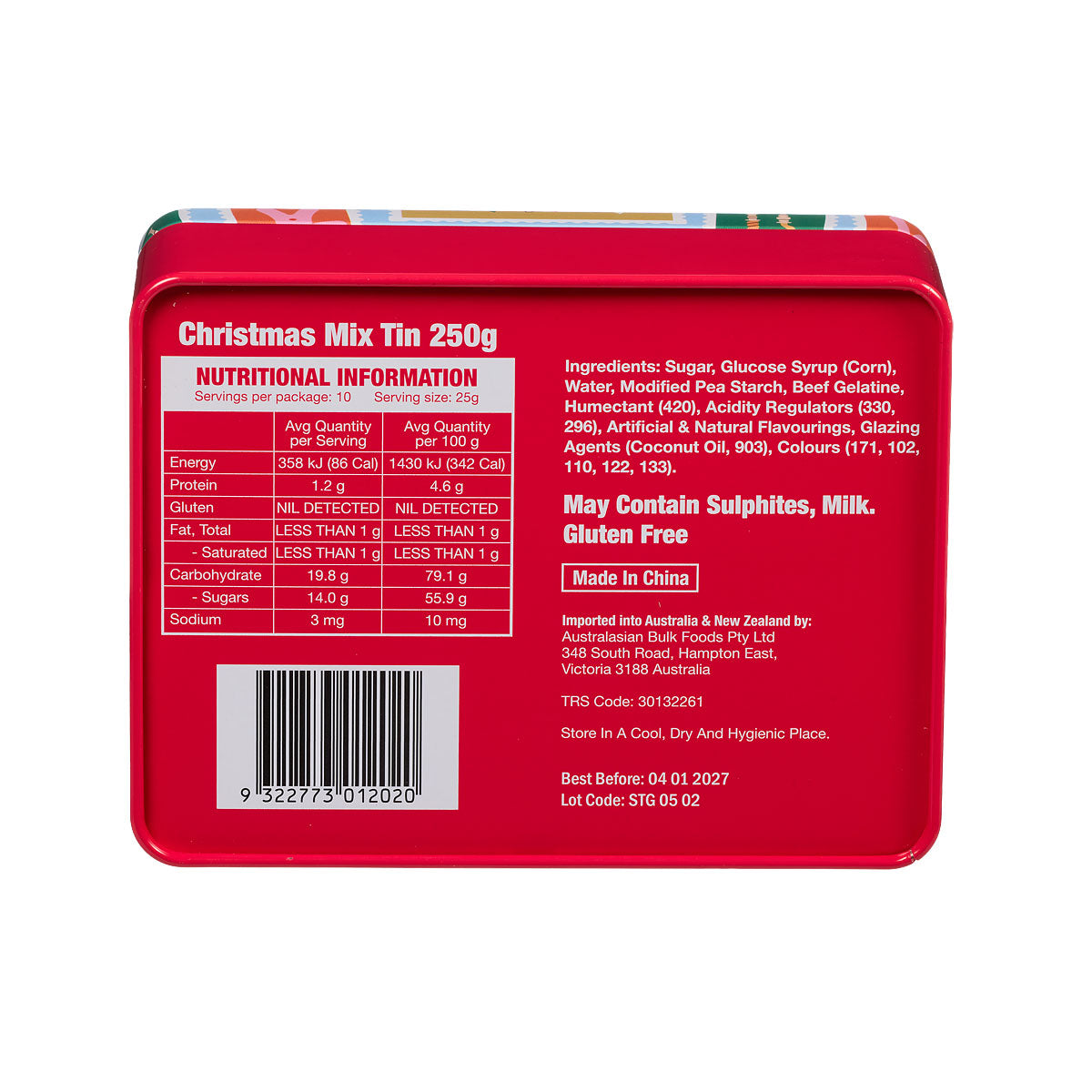 Christmas Mix Tin 250g