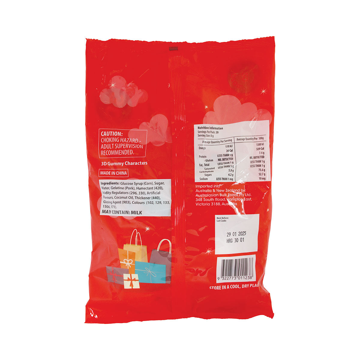 3D Gummy Christmas Characters 160g