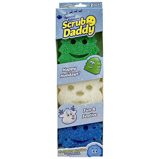 Scrub Daddy Christmas Shapes 3pk