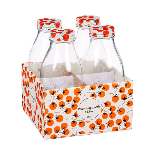 Preserving Bottle 1L 4pk
