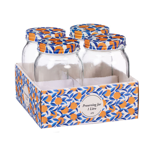 Preserving Jar 1L 4pk