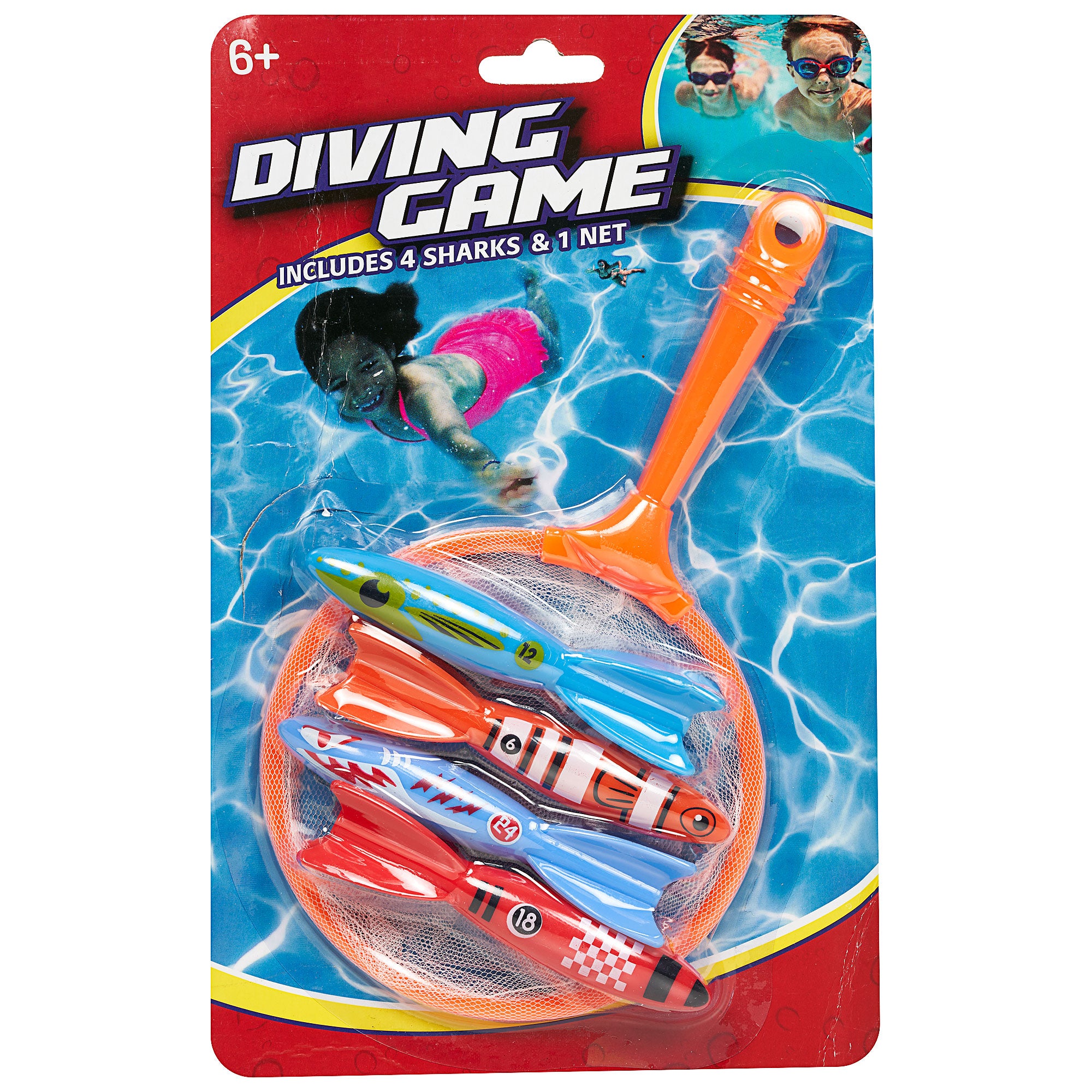 Diving Toy & Net Pool Game Sharks The Reject Shop