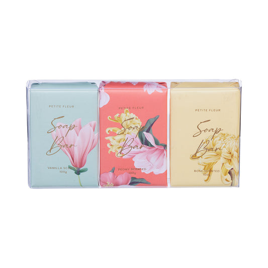 Floral Soap Trio 100g