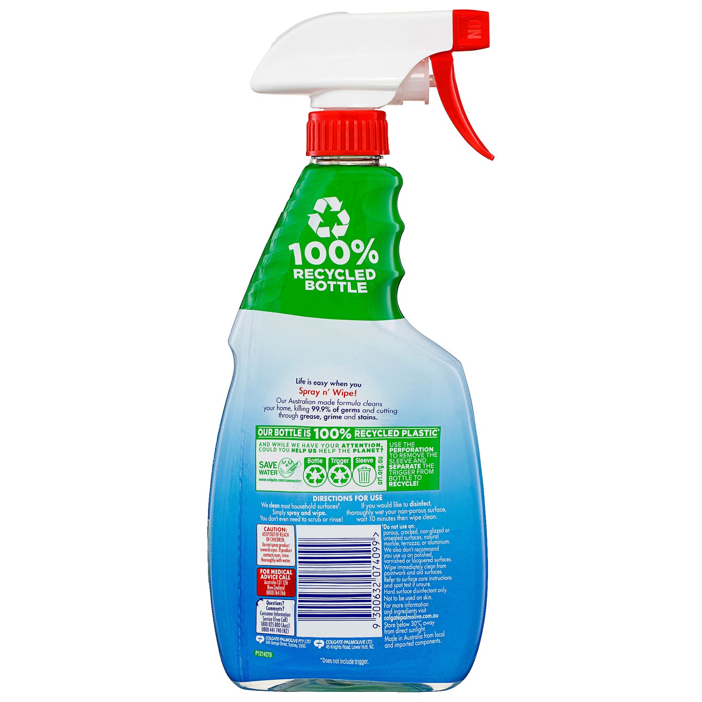 Ajax Spray N Wipe Ocean Fresh 500mL