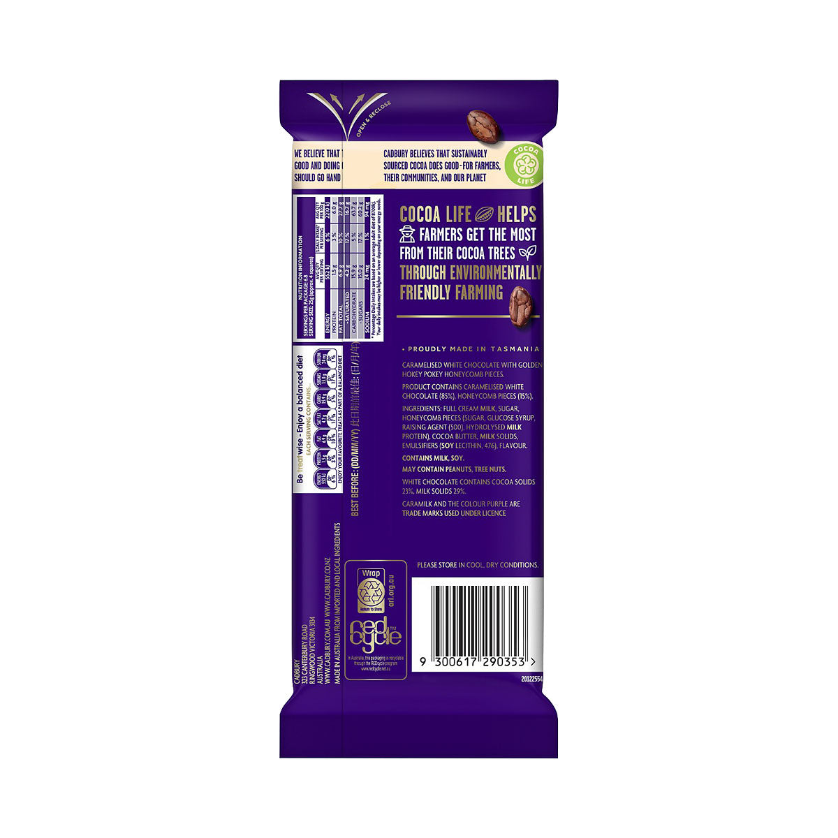 Cadbury Caramilk Hokey Pokey 170g