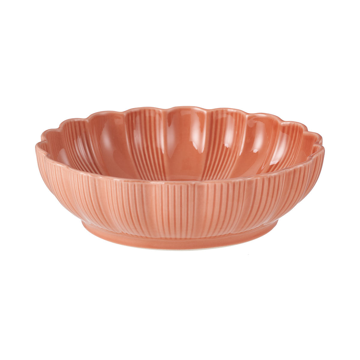 Flower Reactive Serving Bowl 25cm Assorted