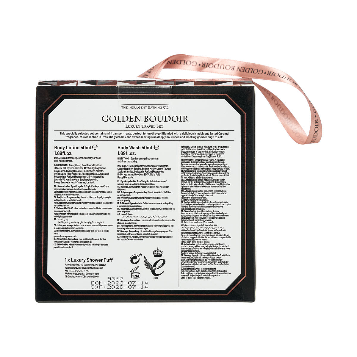 Golden Boudoir Luxe Travel Set