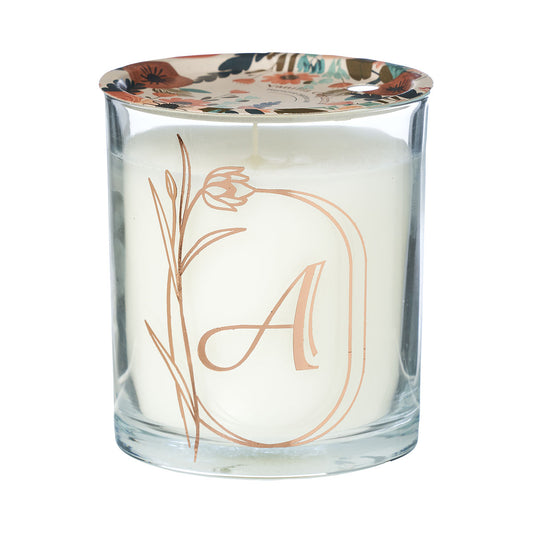 Glass Monogram Candle