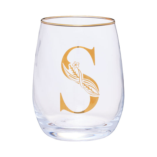 Monogrammed S,M,A Wine Glass 420mL Assorted