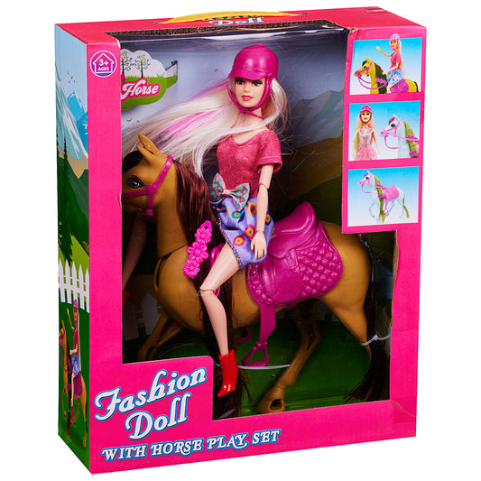 Doll with Horse Set 29cm