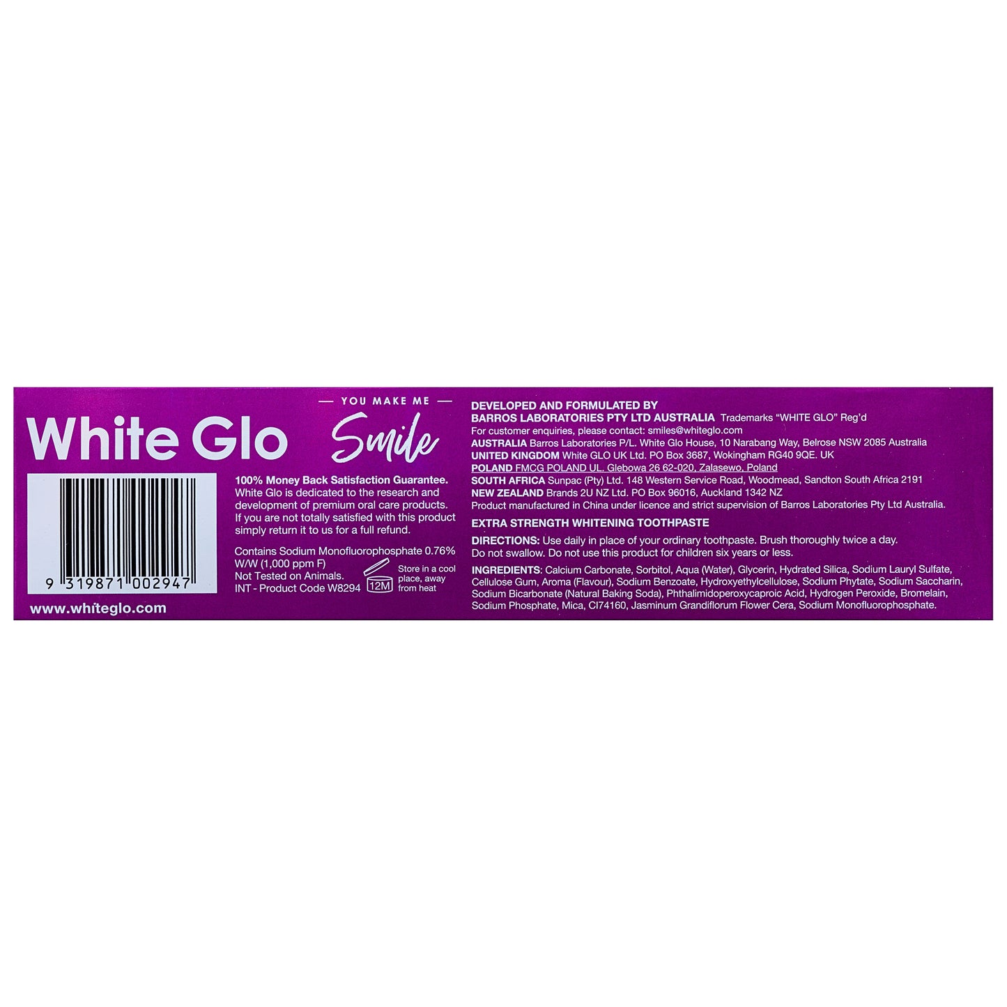 White Glo Toothpaste & Toothbrush Cosmic Bright