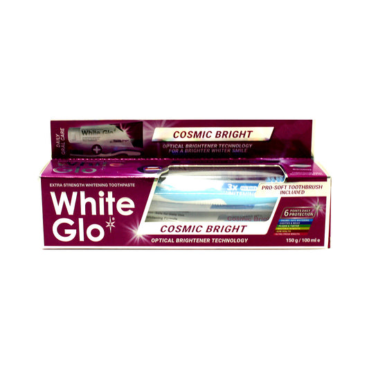 White Glo Toothpaste & Toothbrush Cosmic Bright