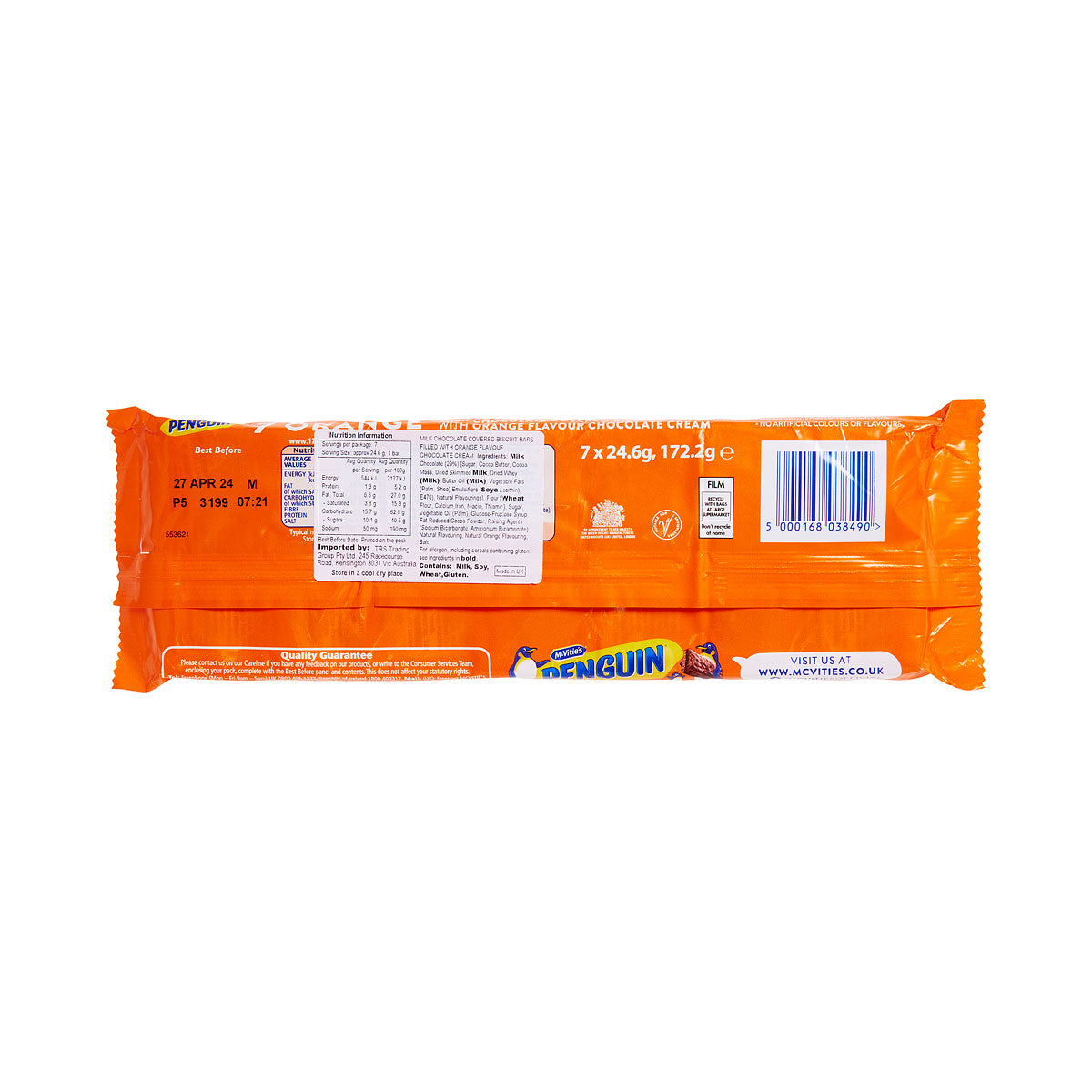 McVitie's Penguin Orange Bars 172.2g