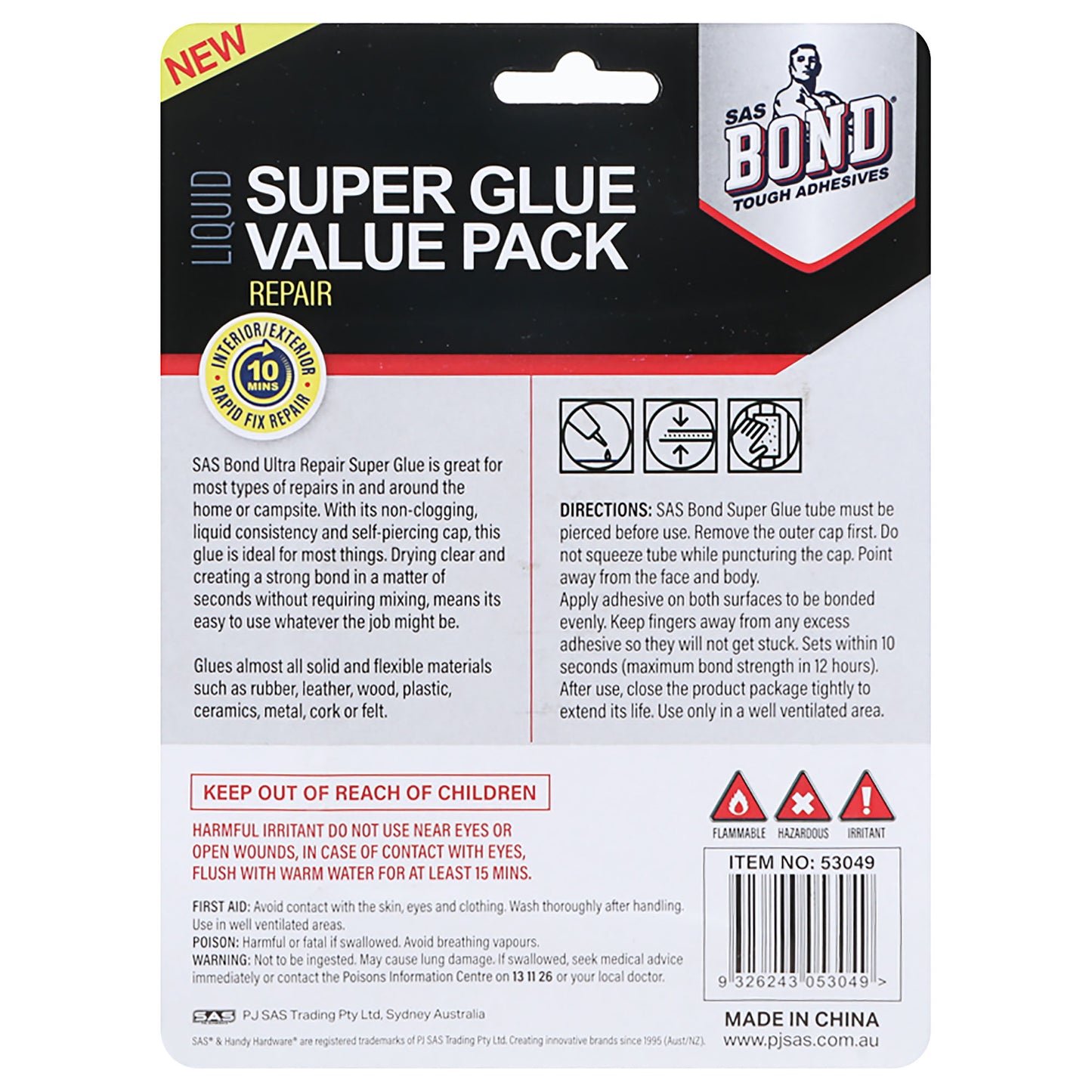 Handy Super Glue Value Pack 3g 7pk