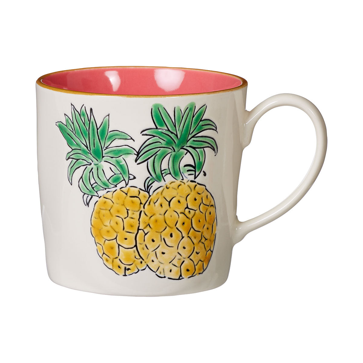 Tropical Embossed Mug 400mL Assorted