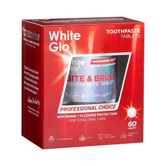 White Glo Bite And Brush Tablet