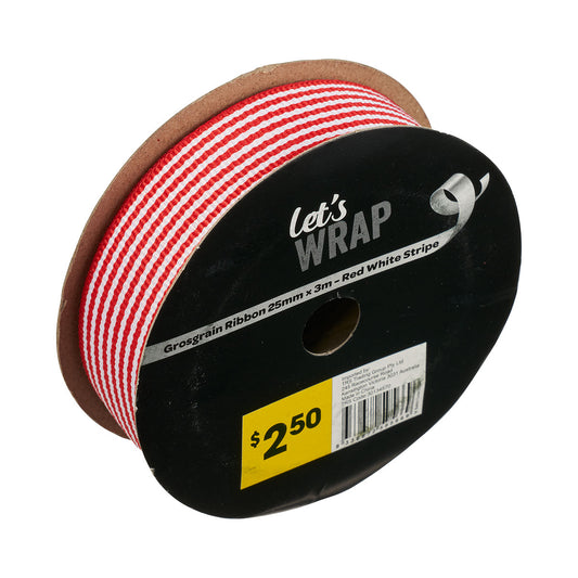 Ribbon Red/White Stripe