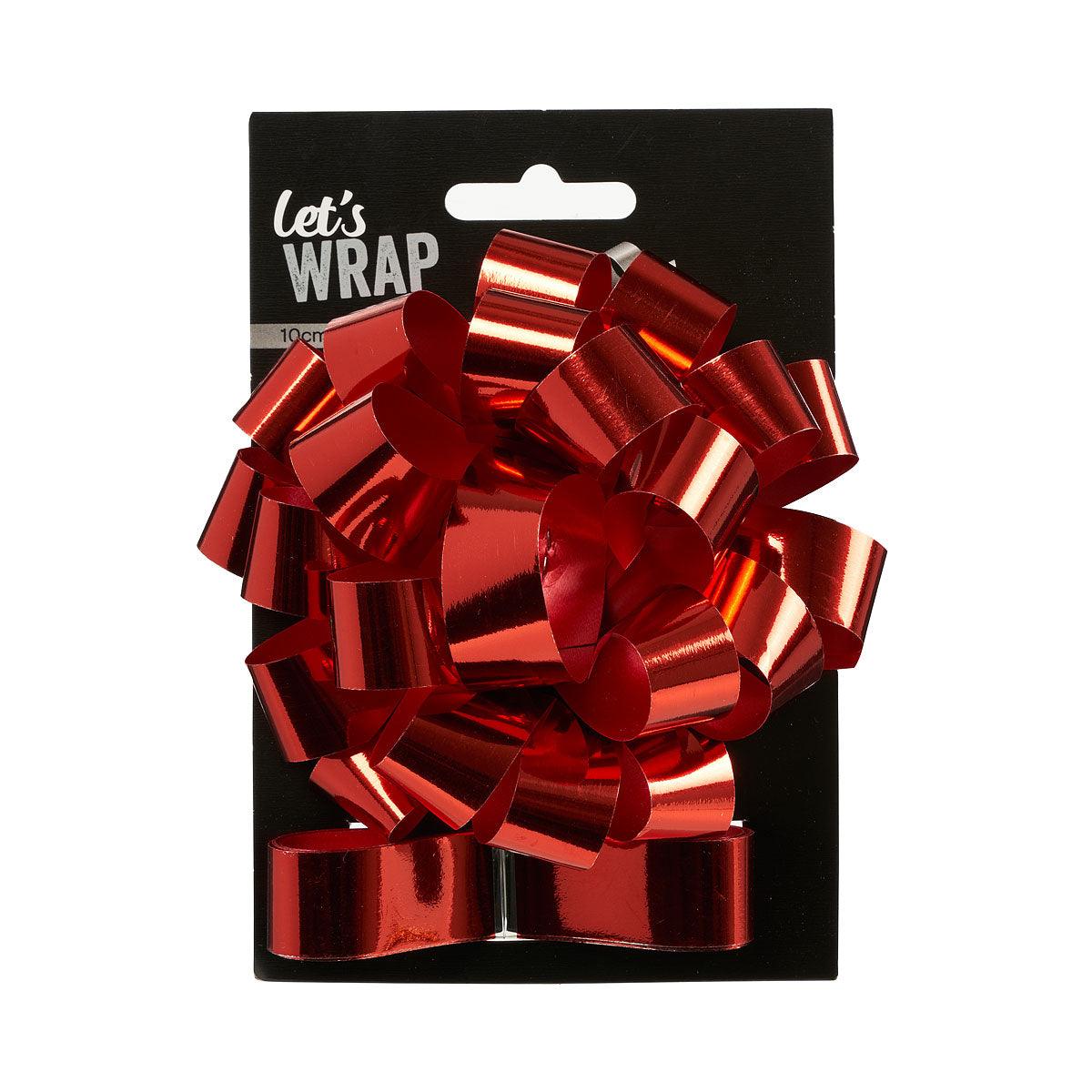 Bow 10cm Ribbon 2M Red