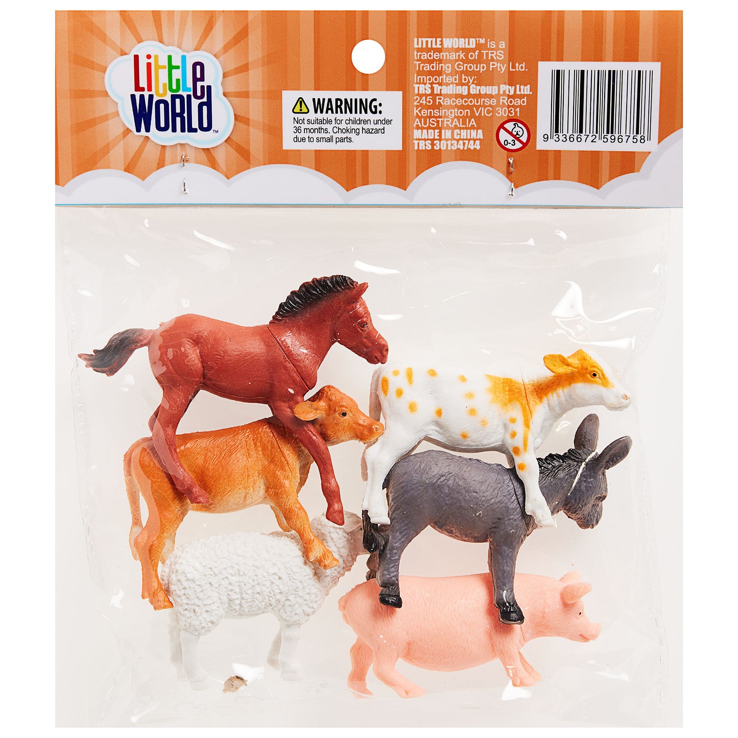 Farm Animal Set 6pce