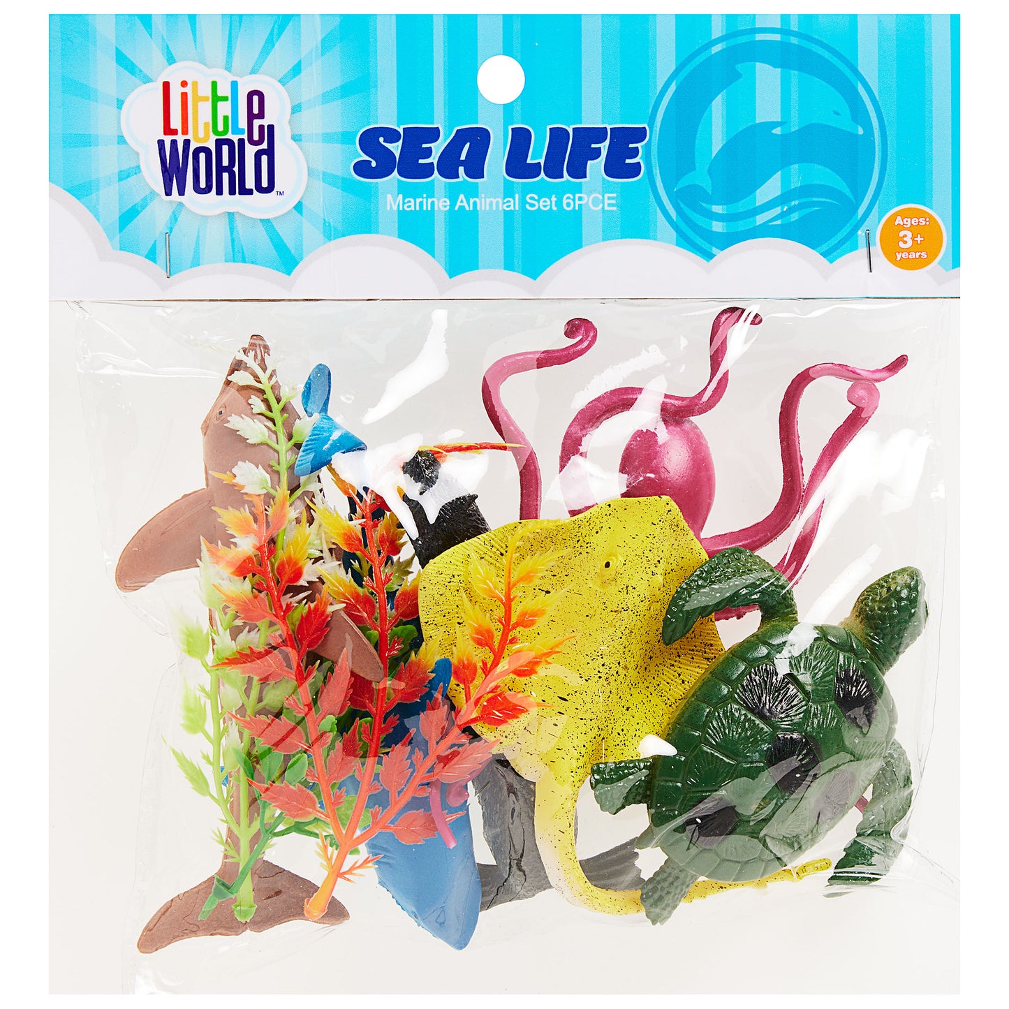 Marine Animal Set 6pce Assorted