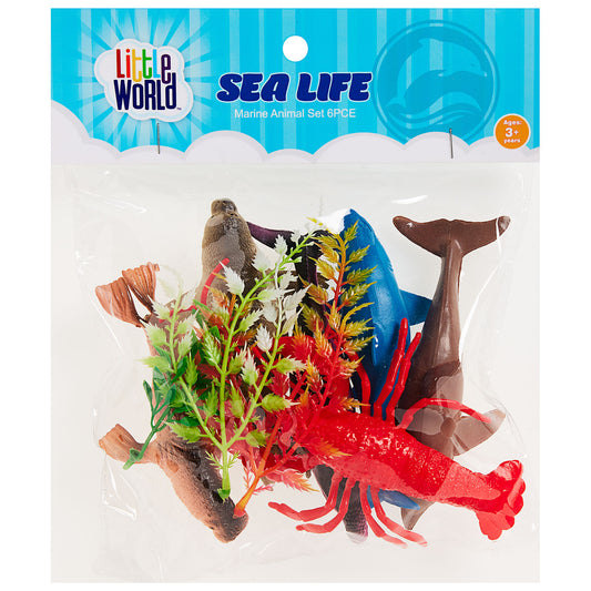 Marine Animal Set 6pce Assorted