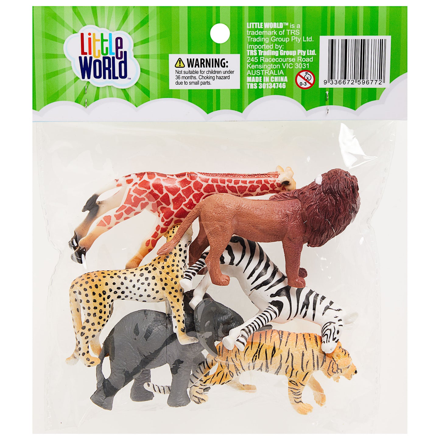 Wild Animal Set 6pce